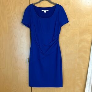 Diane Von Furstenberg "Bevina" Dress in Cobalt Blue